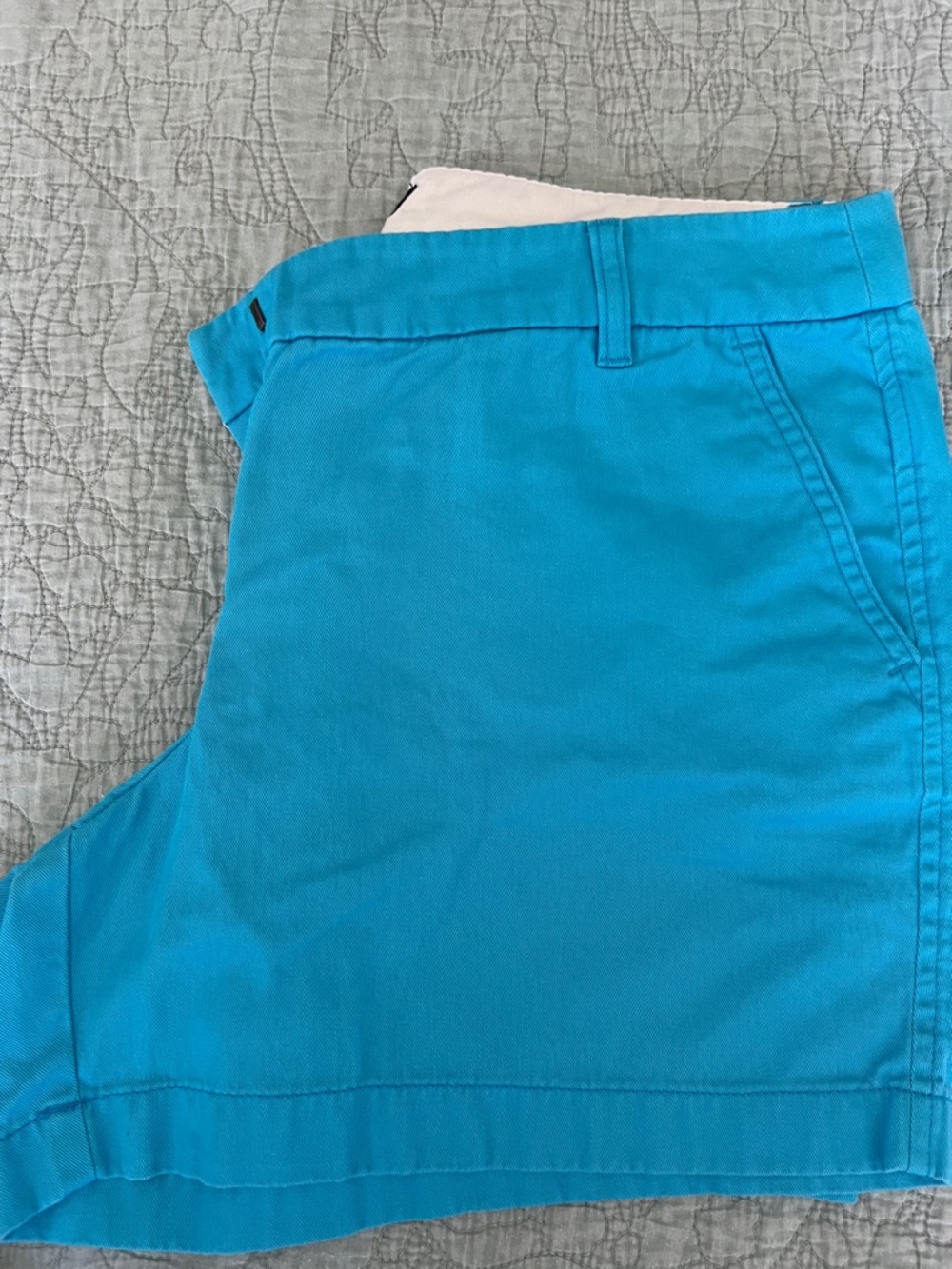 J Crew  Bright Turquoise Cotton Shorts